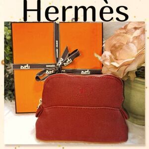 Hermes Bolide Trousse De Voyage In Bordeaux PRISTINE CONDITION IN BOX